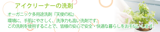アイクリーナーのエコ洗剤